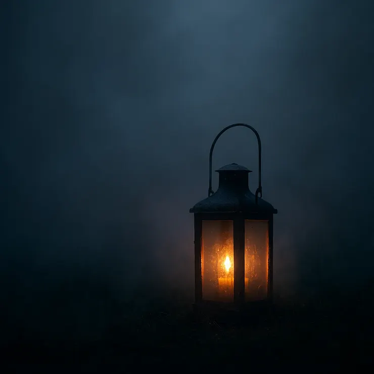 微光在霧裡顫抖，卻仍頑強點亮黑夜。