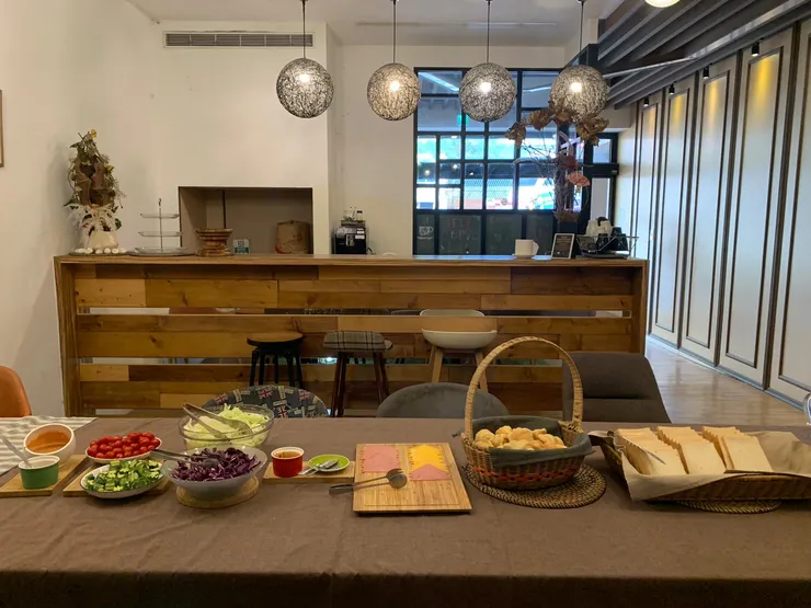 大廳示意圖(這是早上附贈的早餐)