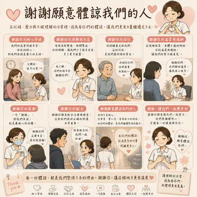 謝謝願意體諒我們的人