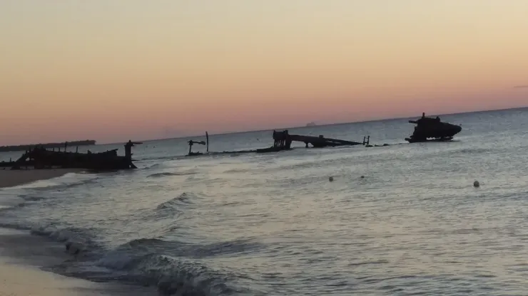 摩頓島沉船的黃昏