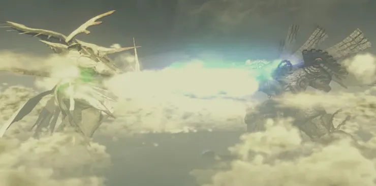 兩位神祇的戰鬥化為世界的起點，而他們的殘軀，成為了萬物的搖籃。