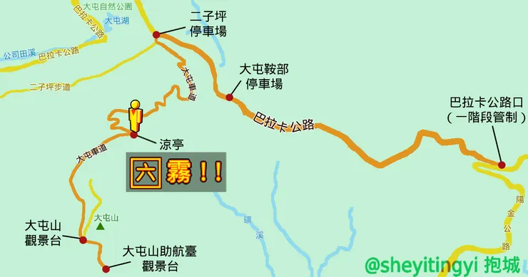 涼亭。（繪製：抱城。）