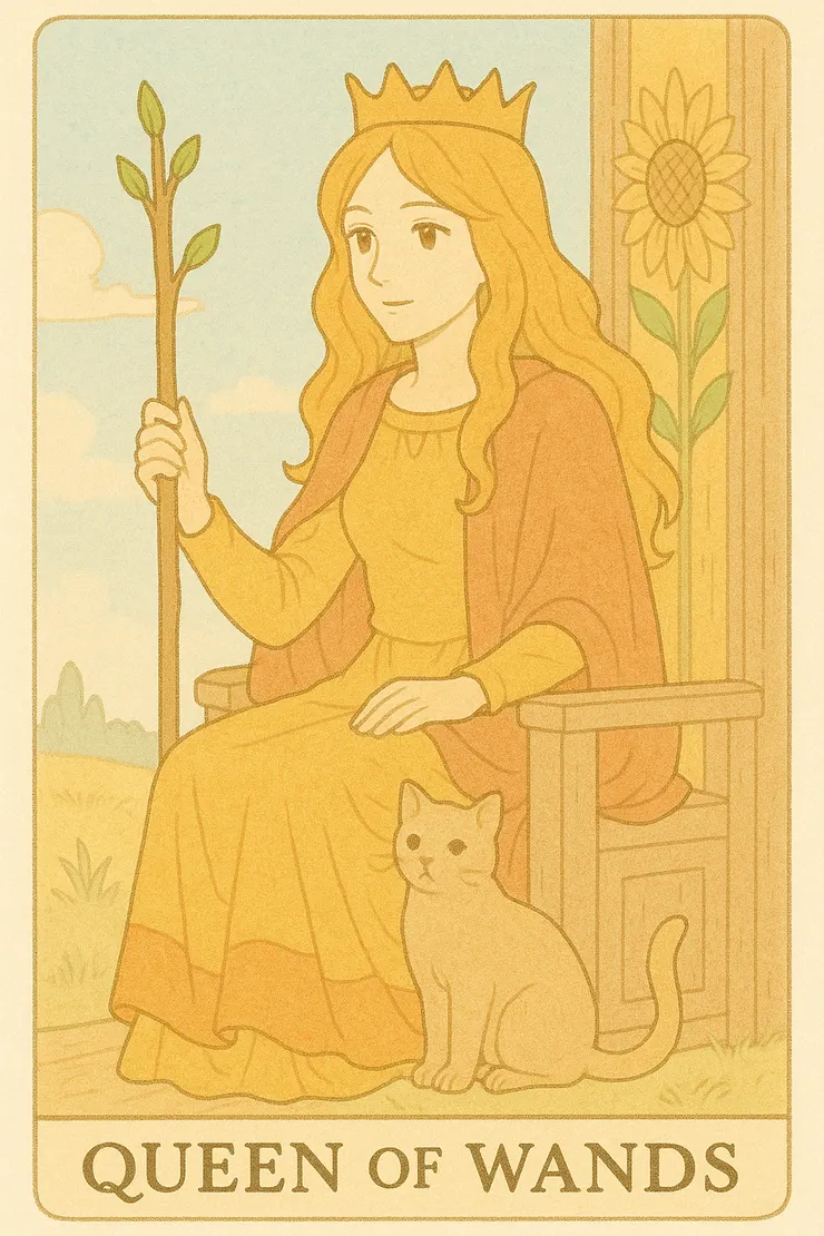 權杖皇后（Queen of Wands）