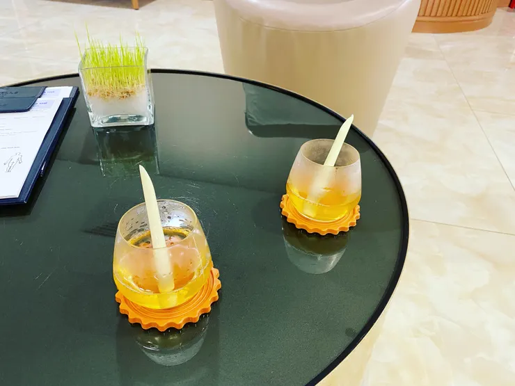 今天SPA前的飲料不一樣