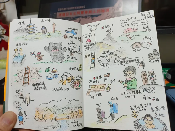 感謝育平不藏私的精彩分享。(繪畫/黃思維)