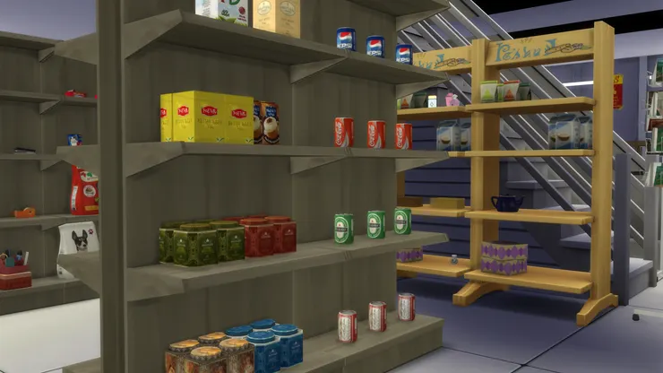 這些室溫飲品就放在冷飲雪櫃前面，所以要不要冷都很方便。