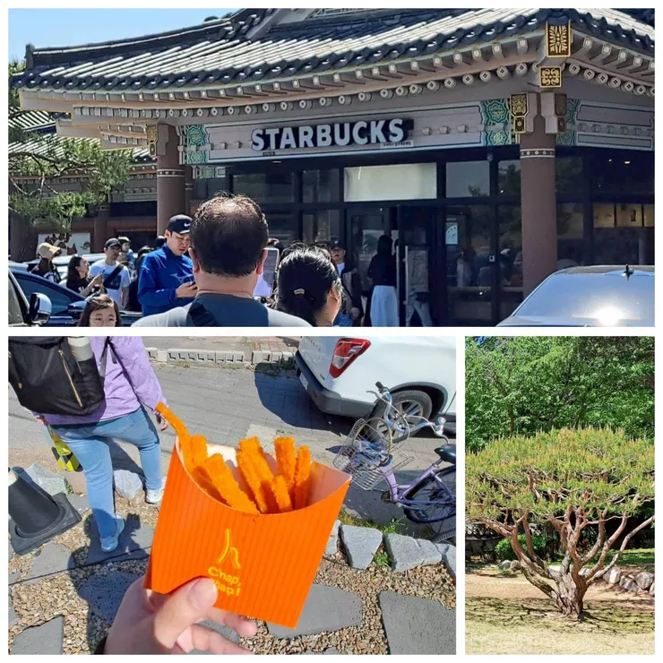 韓屋造形星巴克及好吃的小吃