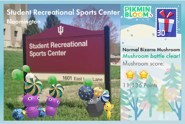 走到就暖完身的大體育館