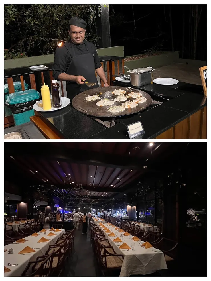 早餐和晚餐的餐廳在6樓