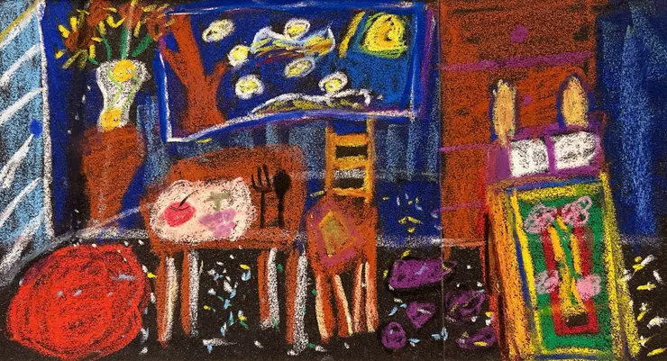 《梵谷老爺爺的房間》/ 月。（真好看。Q_Q。）