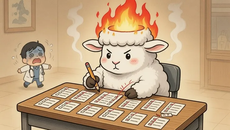 「焦頭爛額」最適合拿來形容上升牡羊了。