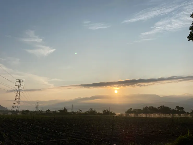 6:00池上的太陽