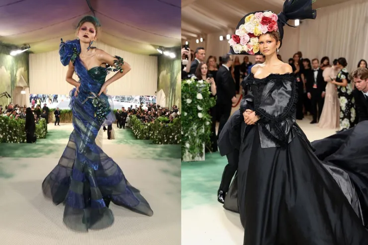 Zendaya的兩套造型非常符合Dress Code。圖/摘自品牌IG