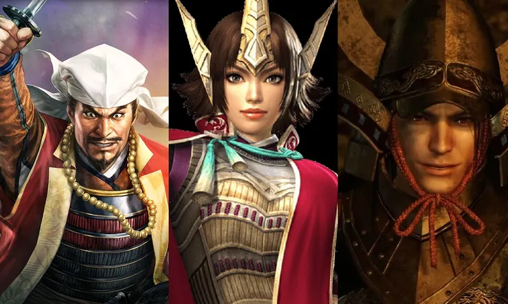 立花道雪 from 《信長の野望 新生》／立花誾千代 from 《無双OROCHI3》／立花宗茂 from 《仁王》