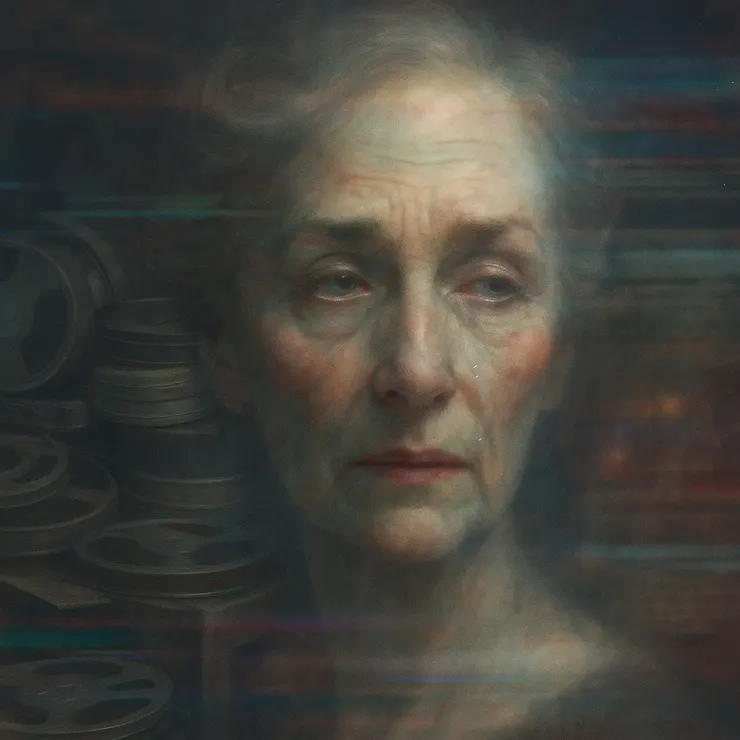 She arrived through frequencies—scattered signals caught in between abandoned radio waves and half-developed film reels. Her role wasn’t to be seen, but to listen. 