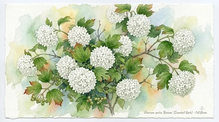 Viburnum opulus: "Kalinka" refers to this European Snowball 
