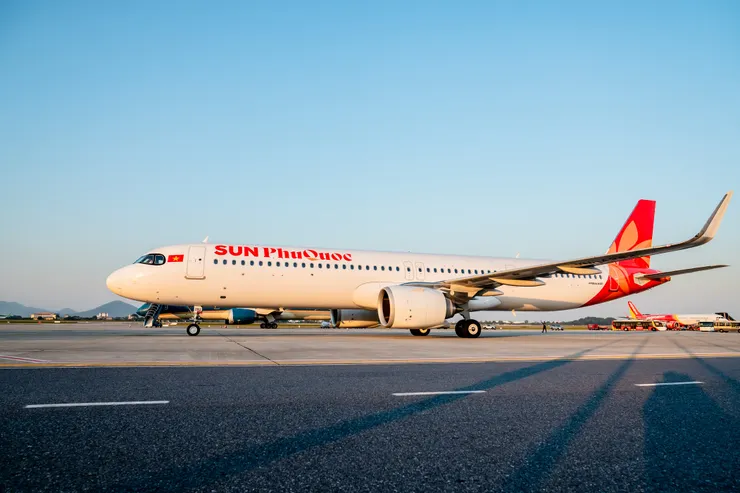 太陽富國航空以富國島為營運樞紐，連結東北亞主要城市。（太陽富國航空提供）