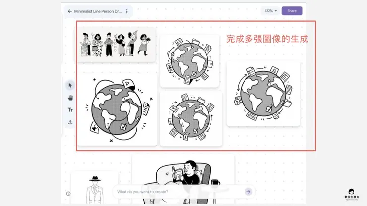 01 如何使用 Mixboard｜③ 圖片生成多張相似圖片｜完成相似圖片的生成