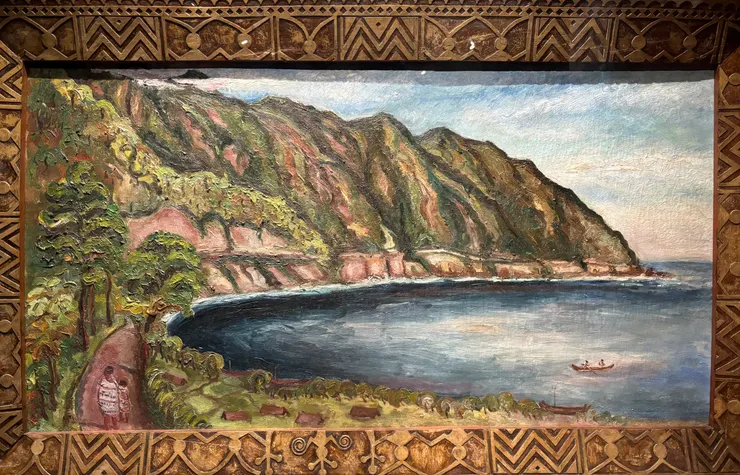 陳澄波《東台灣臨海道路》（1930）。