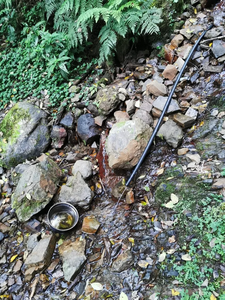 ▲距離白石駐在所最近的水源地(離駐在所約30分路程)