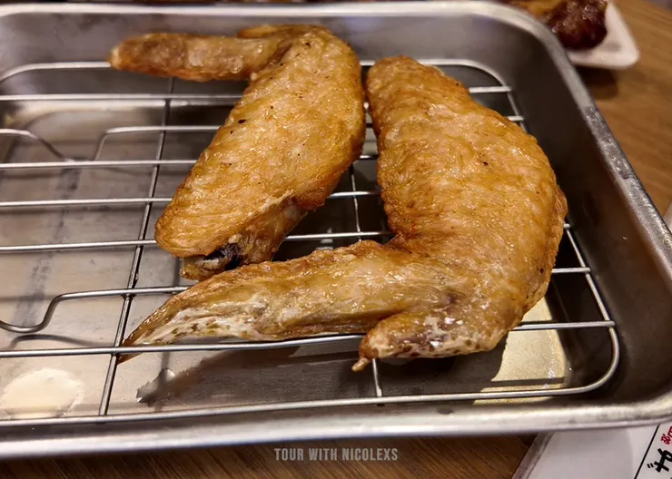 鹽味雞翅 x2 ¥298 / NT$60