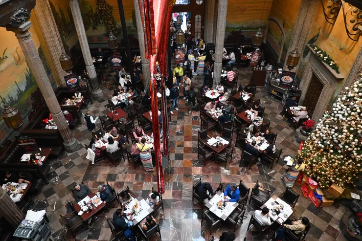 The House of Tiles (Casa de los Azulejos) 的地下大堂餐廳