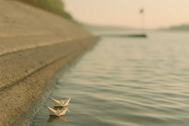 潮有它的課程,我只把船繫好。