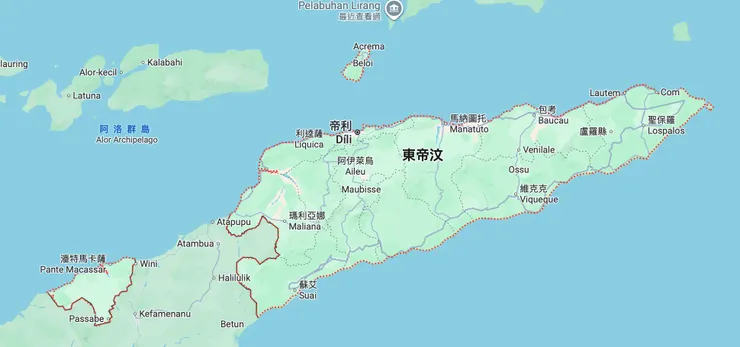 東帝汶國土