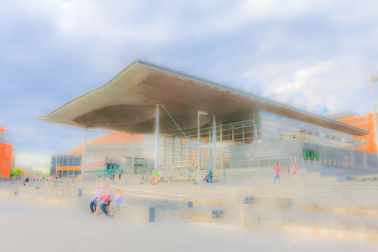威爾斯議會(Senedd)建築物一景