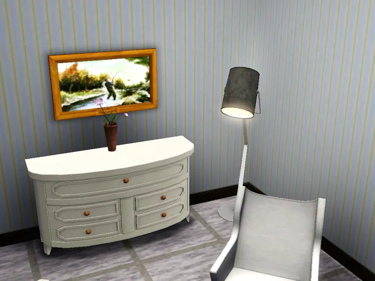 放個櫃子讓房間看起來像生活的地方，而不是一看便覺得是什麼治療室。