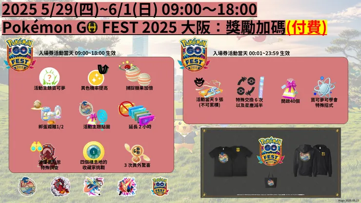 Pokemon Go Fest 2025 日本現場 獎勵加碼