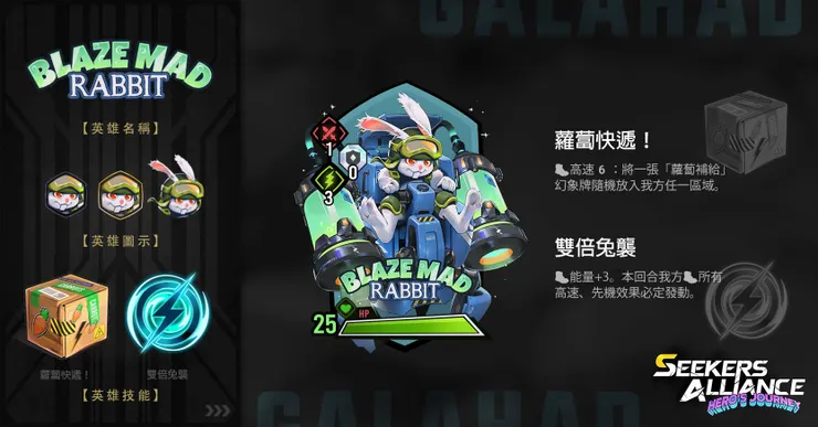 單機版本新英雄─飆速瘋兔
