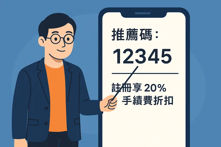 在註冊後填寫派網推薦碼「12345」