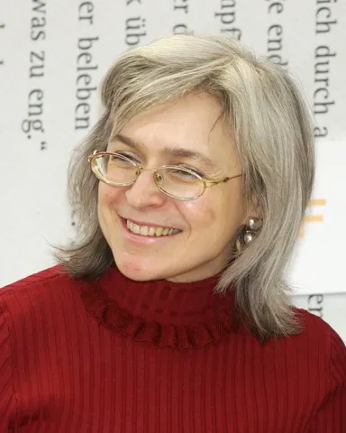 Anna Politkovskaya。來源：維基百科