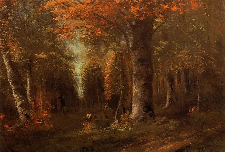 The Forest in Autumn, Gustave Courbet, 1841