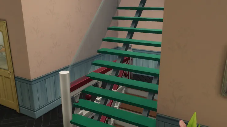 現實中我絕對不會安裝,甚至不會走這種樓梯,通透的感覺實在太可怕了。