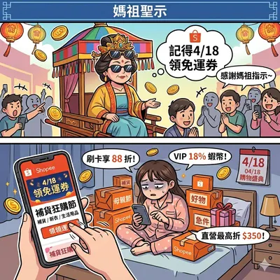 天后也瘋【4/18】搶免運！人間女兒母親節預購開始！🛒