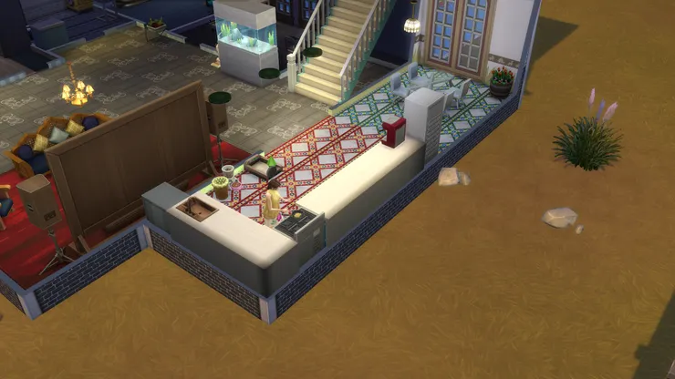 夜神媽媽在做飯。