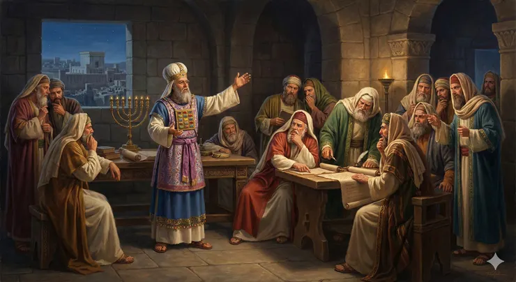 祭司長和法利賽人等聚集公會預謀抓捕耶穌