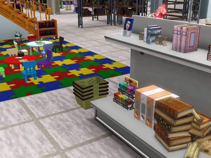 這裏有籃子供客人使用。