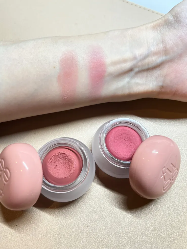 fwee pudding lip cheek arm swatch 產品試色圖