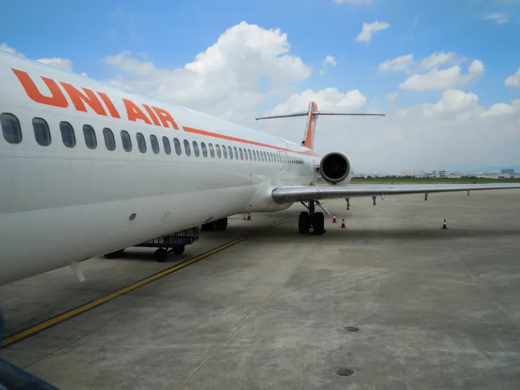 第二次出國、第一次站在停機坪上