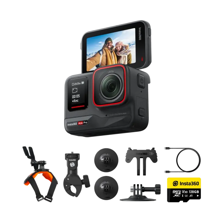 Insta360 Ace Pro&nbsp;機車套裝輸入優惠碼【INR12FD】享贈品
