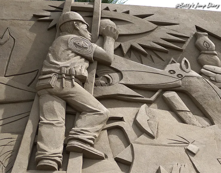 ▲2025苗栗「通霄沙雕藝術節」逍遙沙城/圖片來源：Betty's Jump Diary