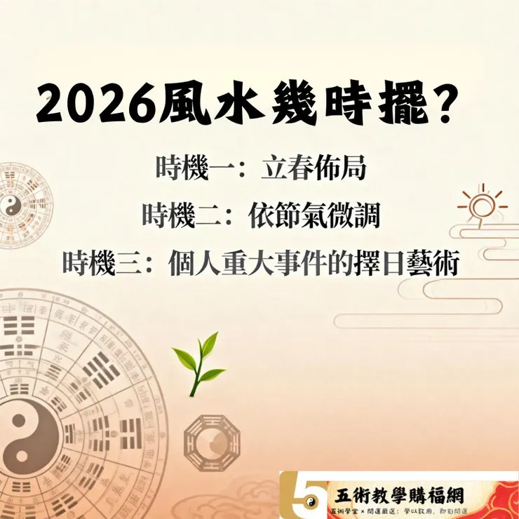 2026風水幾時擺？