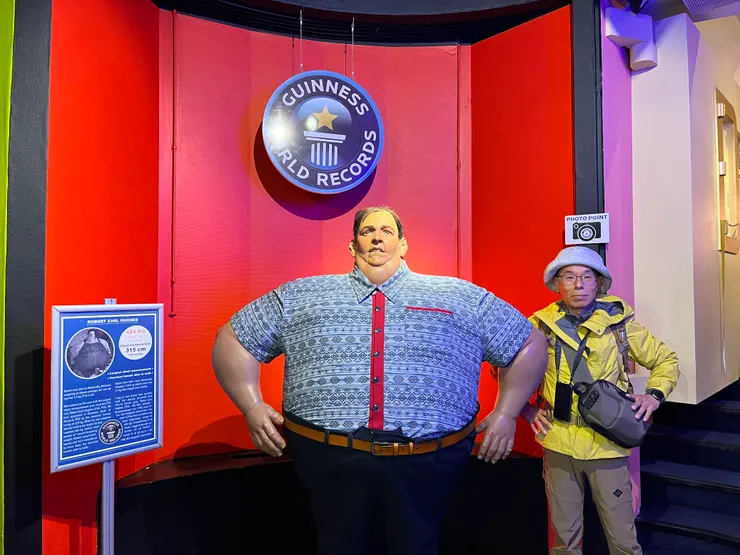 金氏世界紀錄館上洗手間休息一下