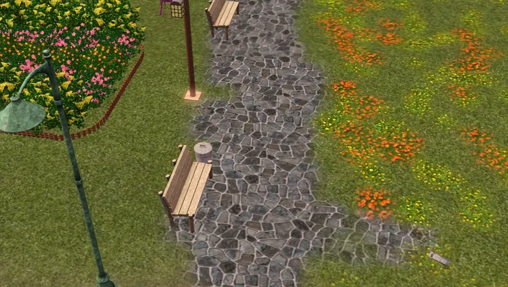 我說過周圍都有長椅，真的很怕累了沒地方休息。