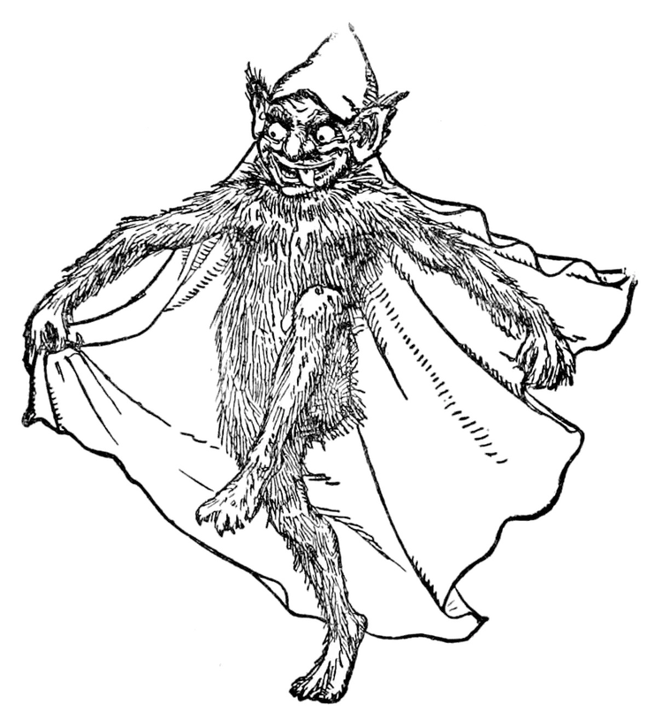 約翰·D·巴頓 (John D. Batten ) 的《英國童話故事》中的妖精插圖（19 世紀）