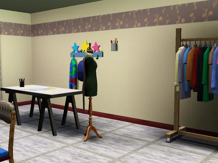 由於這房間不限用途，所以用色很平實和大眾化。