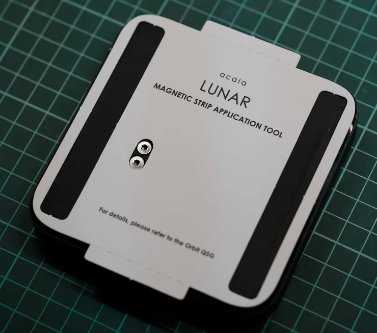 紙製治具對齊磁鐵條